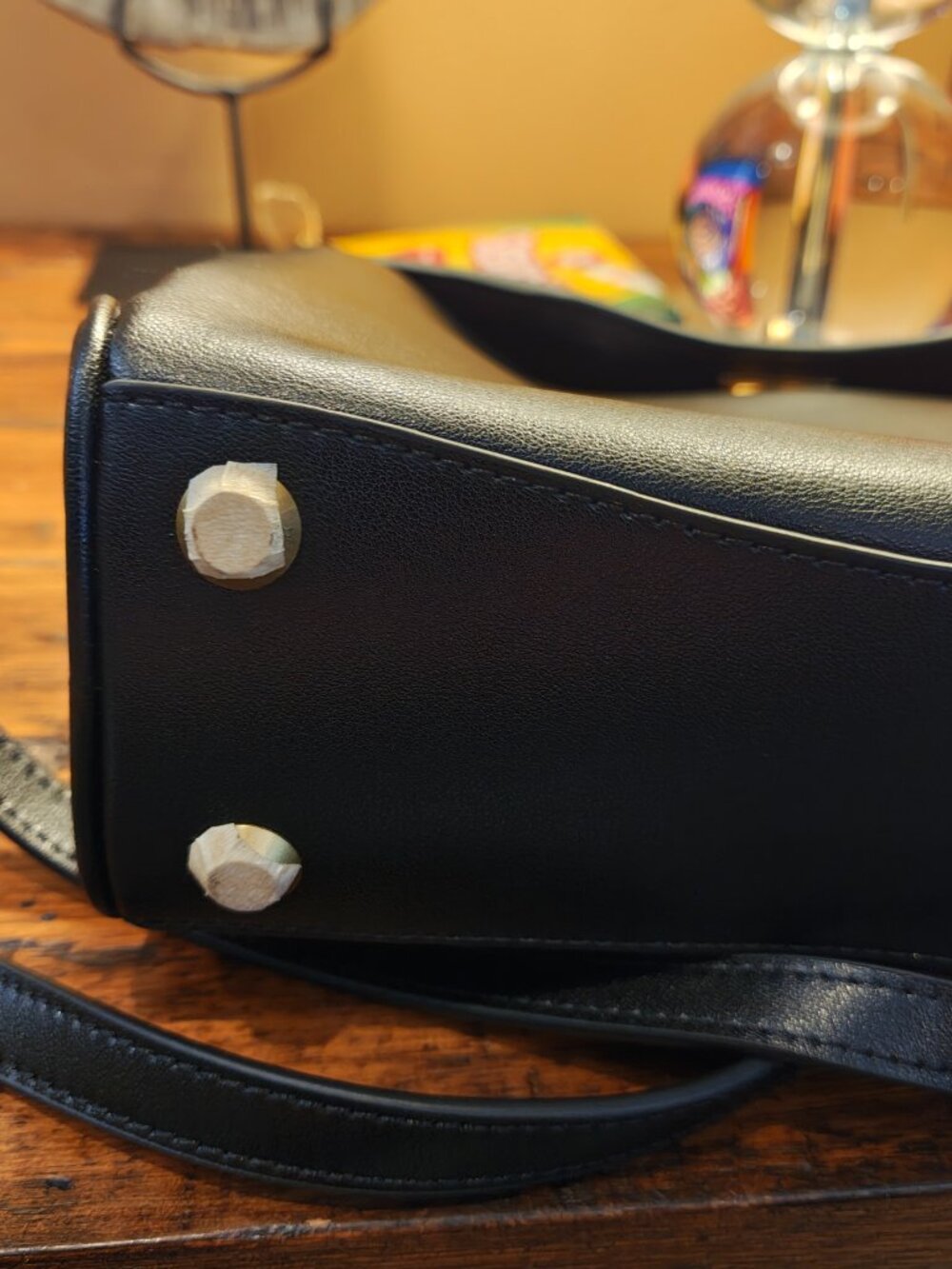 Balenciaga Women's Rodeo HandBag in Black,Smooth Calfskin Aged-Gold Hardware - Picture 10 of 16